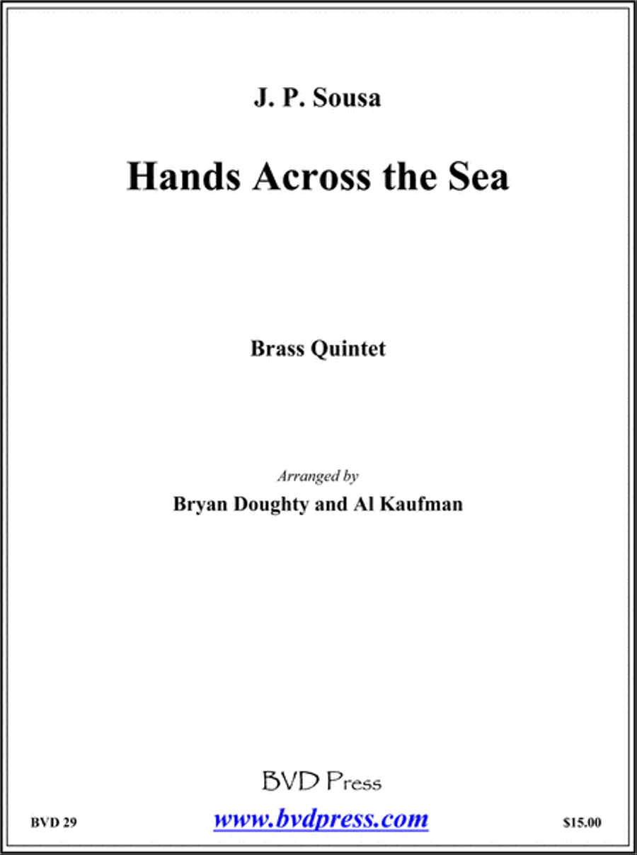 Hands Across the Sea Brass Quintet scores gallery preview page 1
