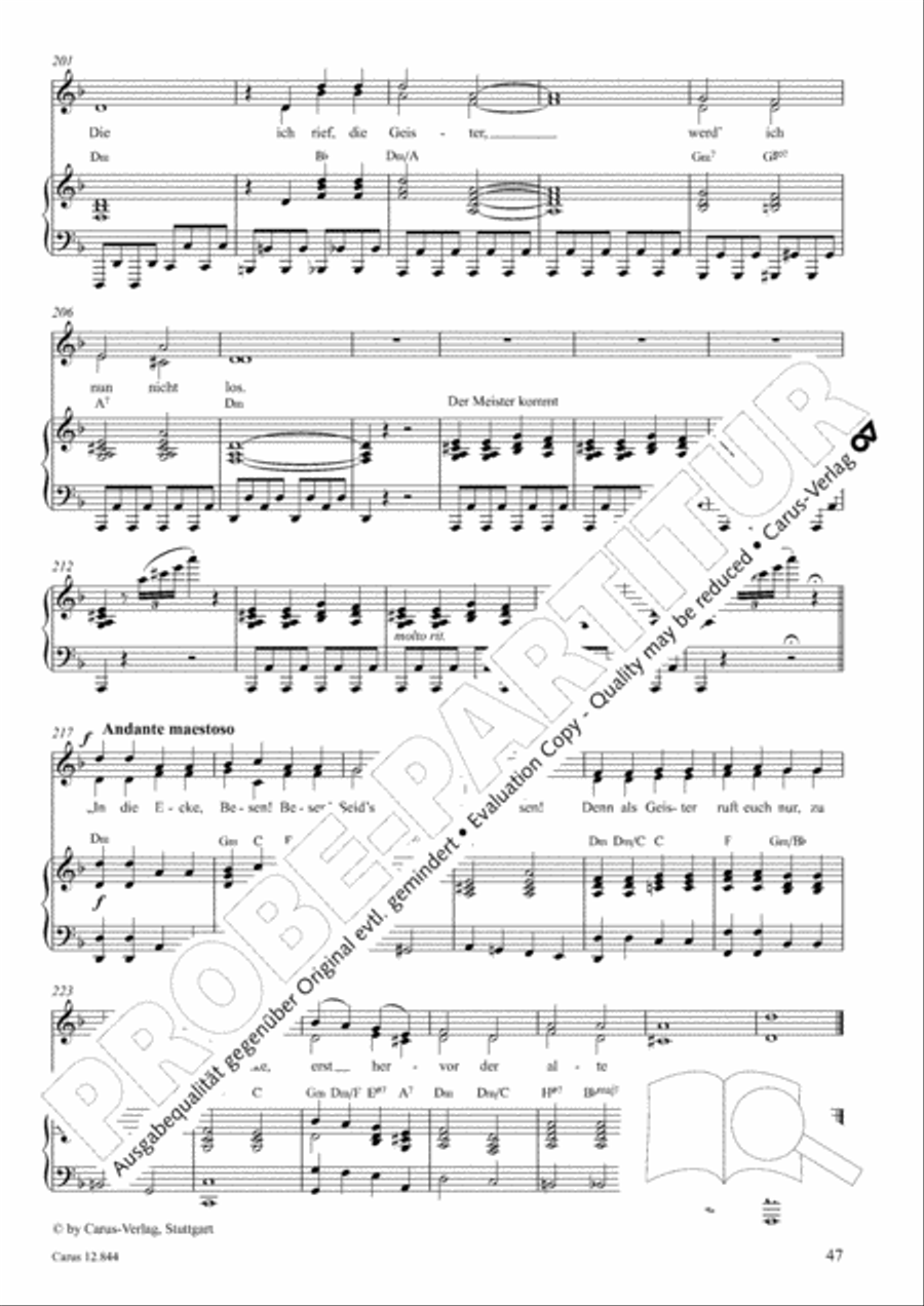 Gruselmonsterzaubersongs. Heft II Children's Choir scores gallery preview page 48