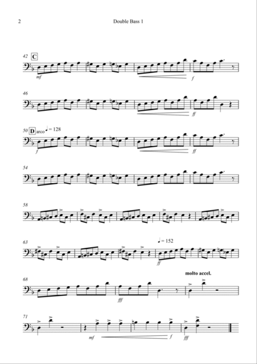 In the Hall of the Mountain King for Double Bass Duet String Duet scores gallery preview page 6