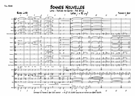 Bonnes Nouvelles - Latin Jazz - Guitar Feature - Big Band image number null