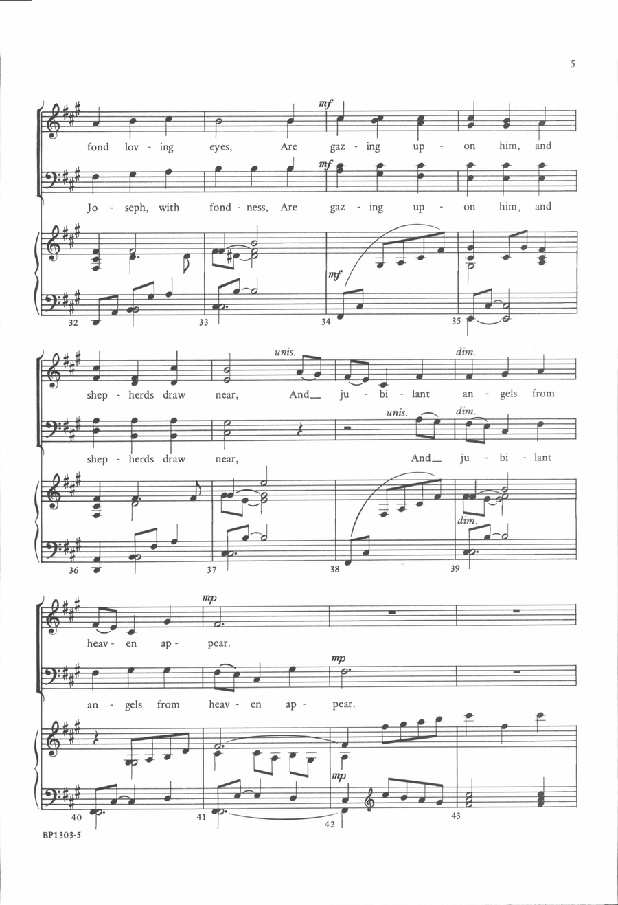 Come Hither, Ye Children 4-Part scores gallery preview page 5