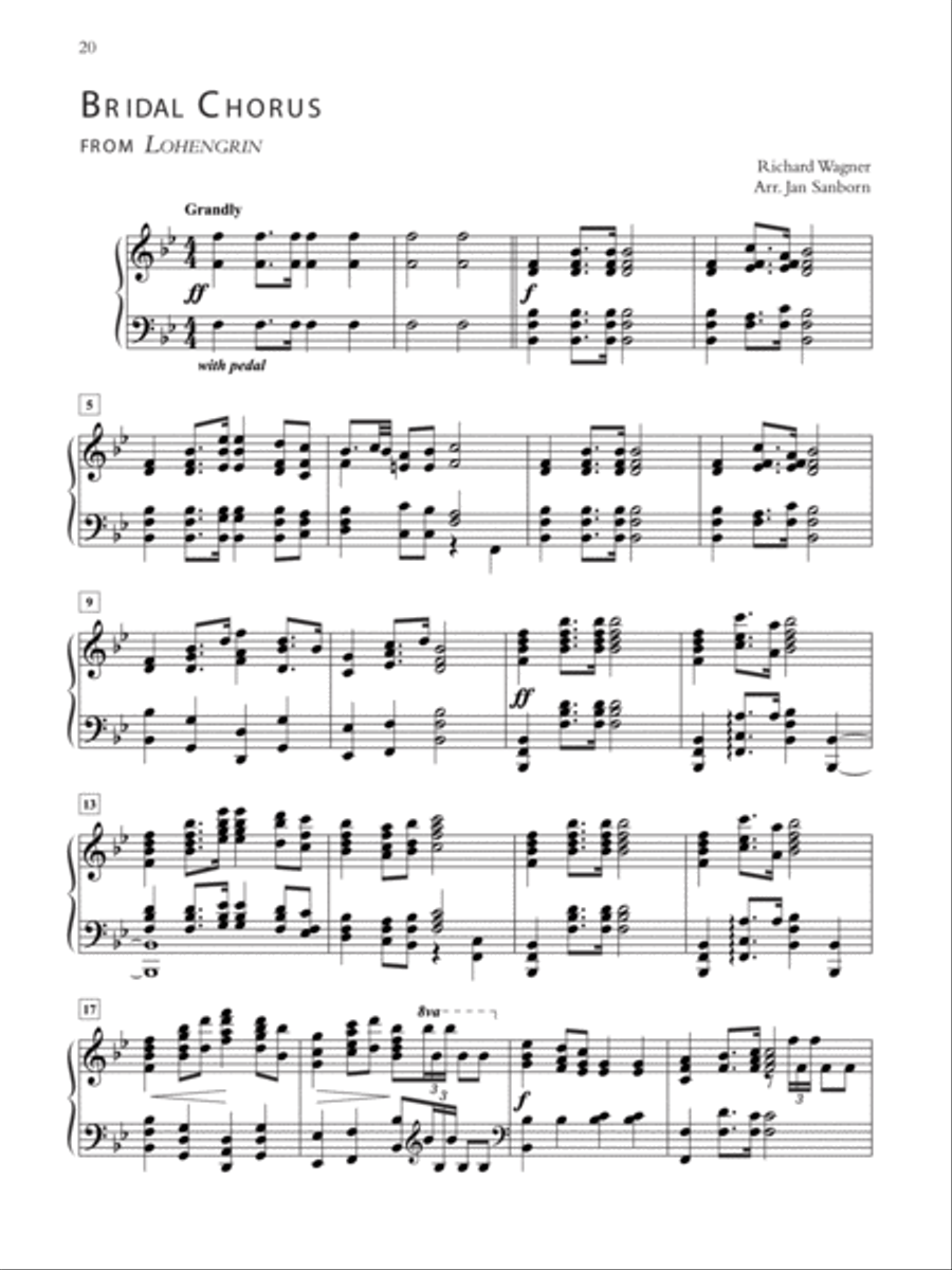 Wedding Performer -- Wedding Processionals and Recessionals Piano Solo scores gallery preview page 3