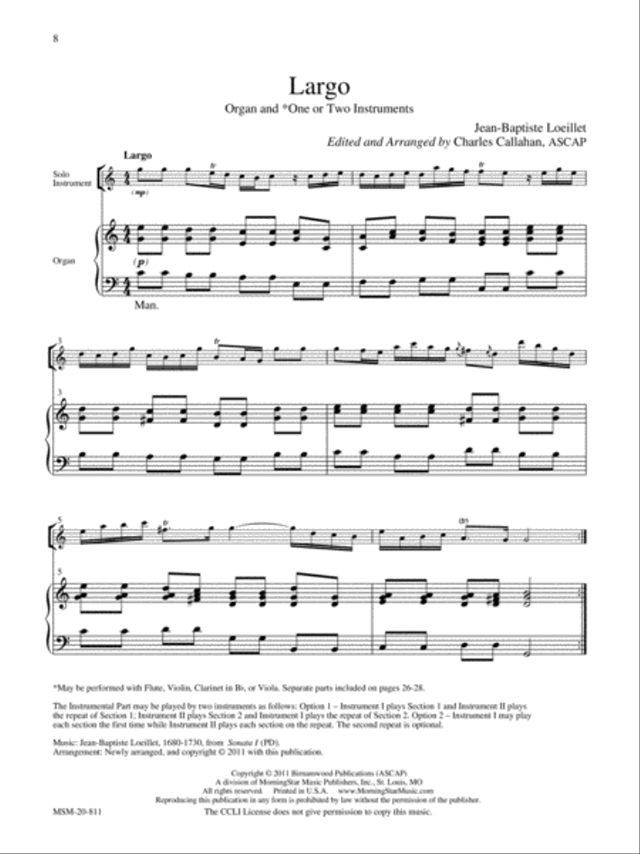 Organ Plus! Five Pieces for Organ + 1 or 2 Instruments, Volume 2 Organ scores gallery preview page 4