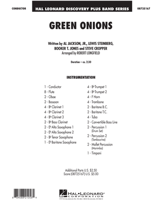 Book cover for Green Onions - Full Score