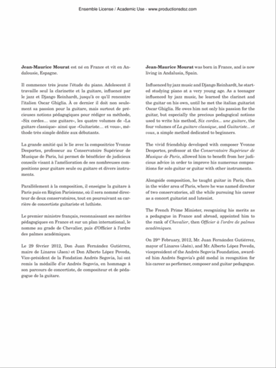 Images enfantines Classical Guitar scores gallery preview page 2