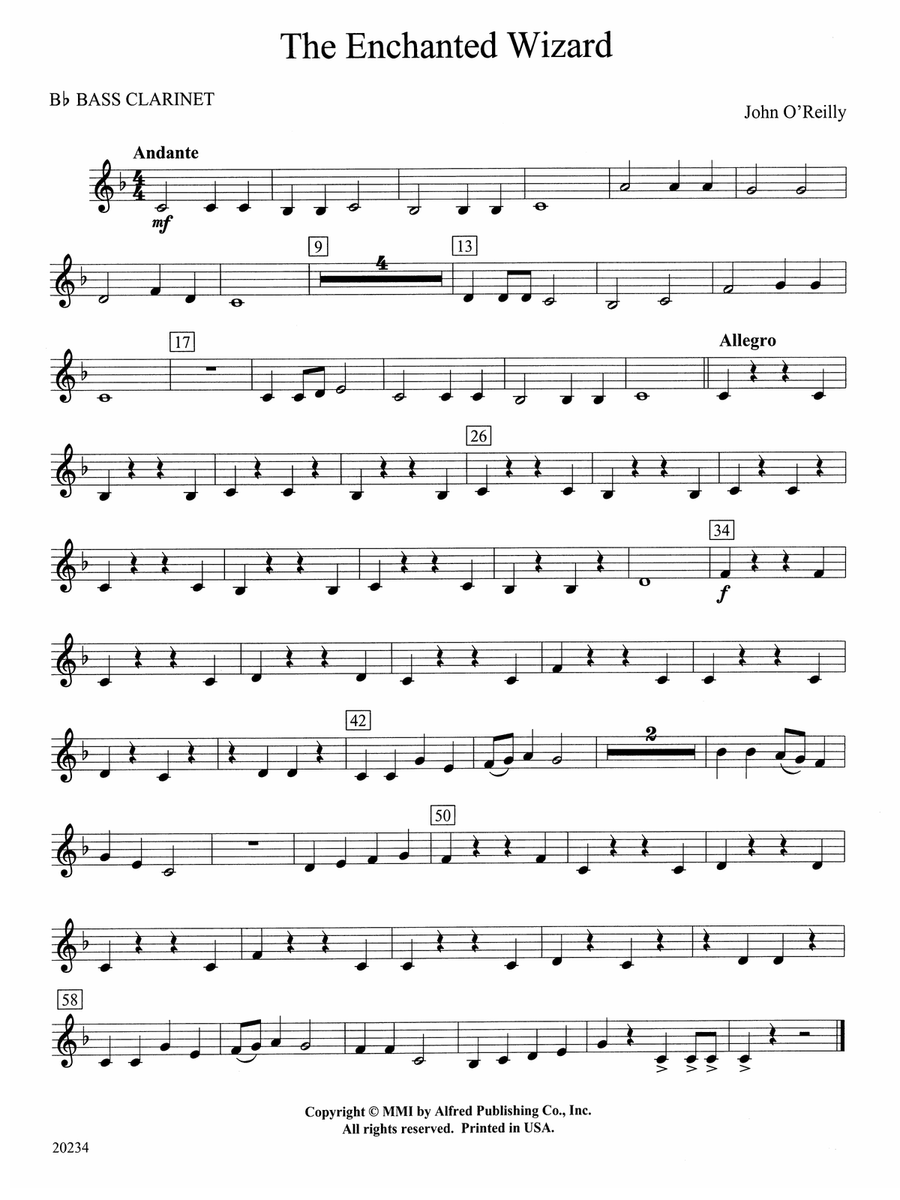 The Enchanted Wizard: B-flat Bass Clarinet