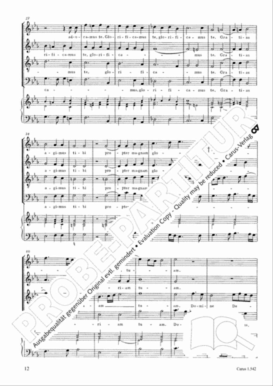 Messa a quattro voci da cappella 4-Part scores gallery preview page 13