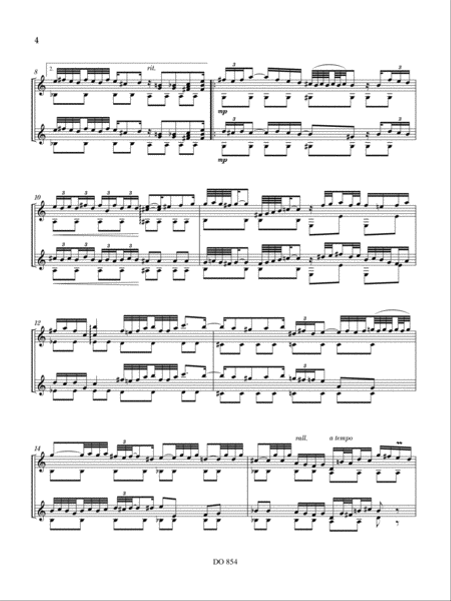 Adagio, opus 44c Classical Guitar scores gallery preview page 4
