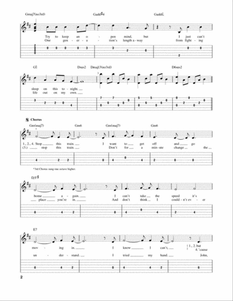 Stop This Train Acoustic Guitar scores gallery preview page 2