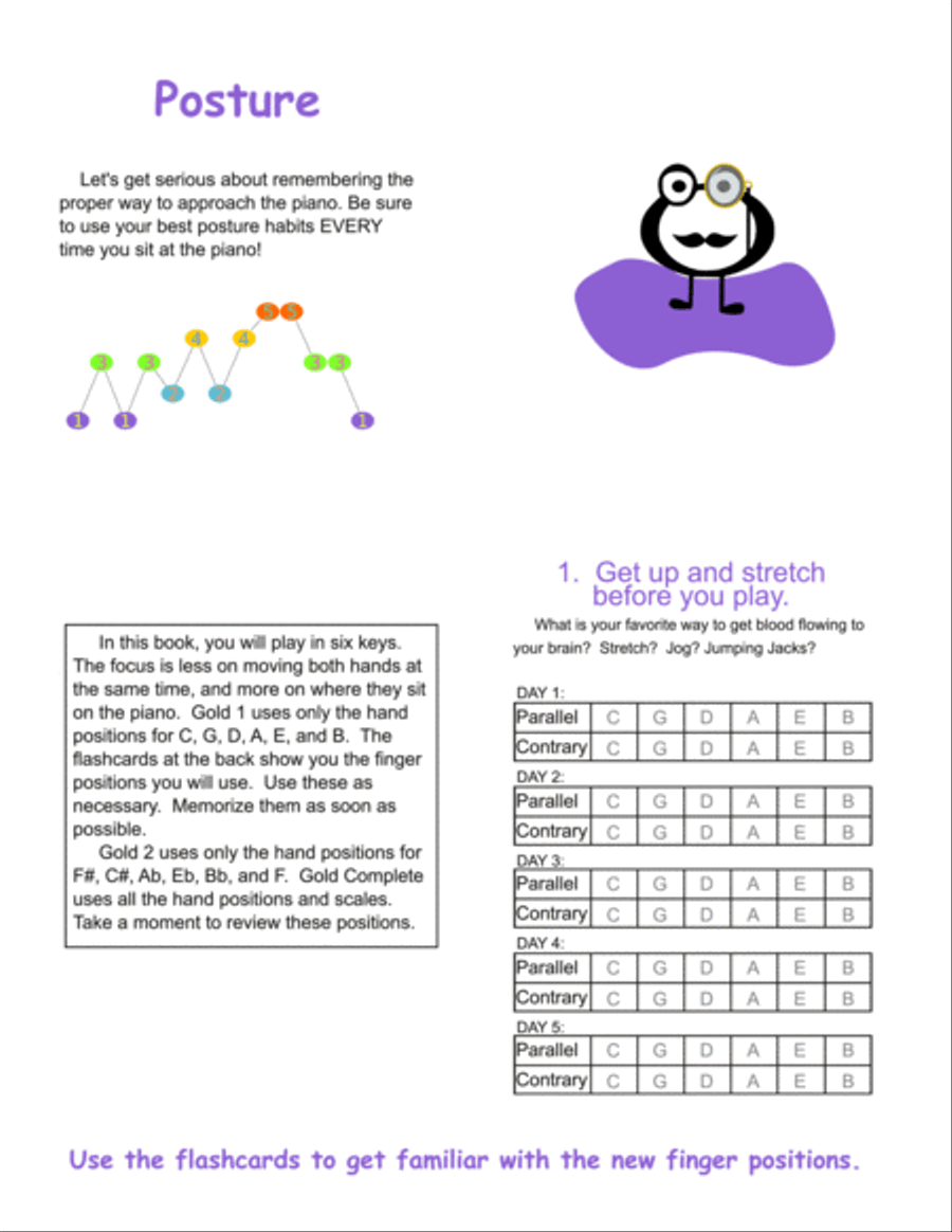 Gold 1 - Finger Olympiad (Piano) Piano Method scores gallery preview page 6