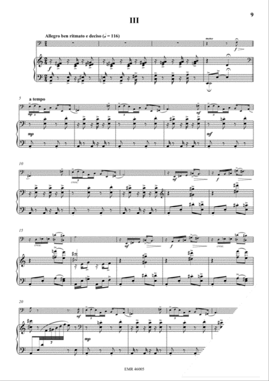 3 Preludes Bass Trombone scores gallery preview page 5