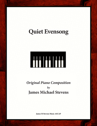 Book cover for Quiet Evensong - Reflective Piano