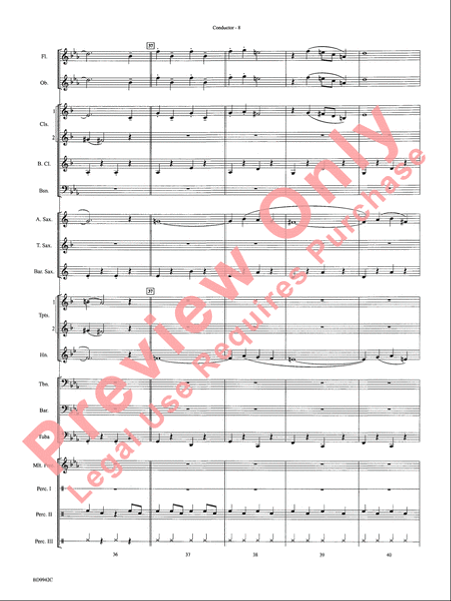 Sleigh Ride Sleigh Ride Concert Band scores gallery preview page 11