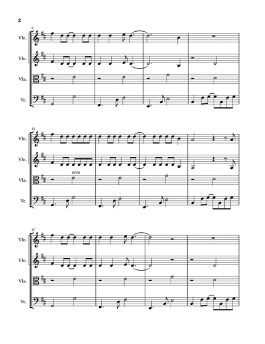 Invisible String String Quartet scores gallery preview page 2