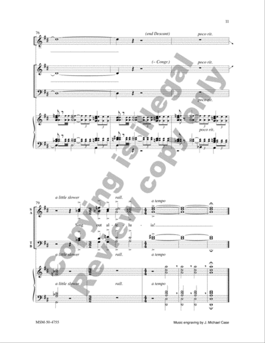 The Lord Is Risen Again 4-Part scores gallery preview page 11