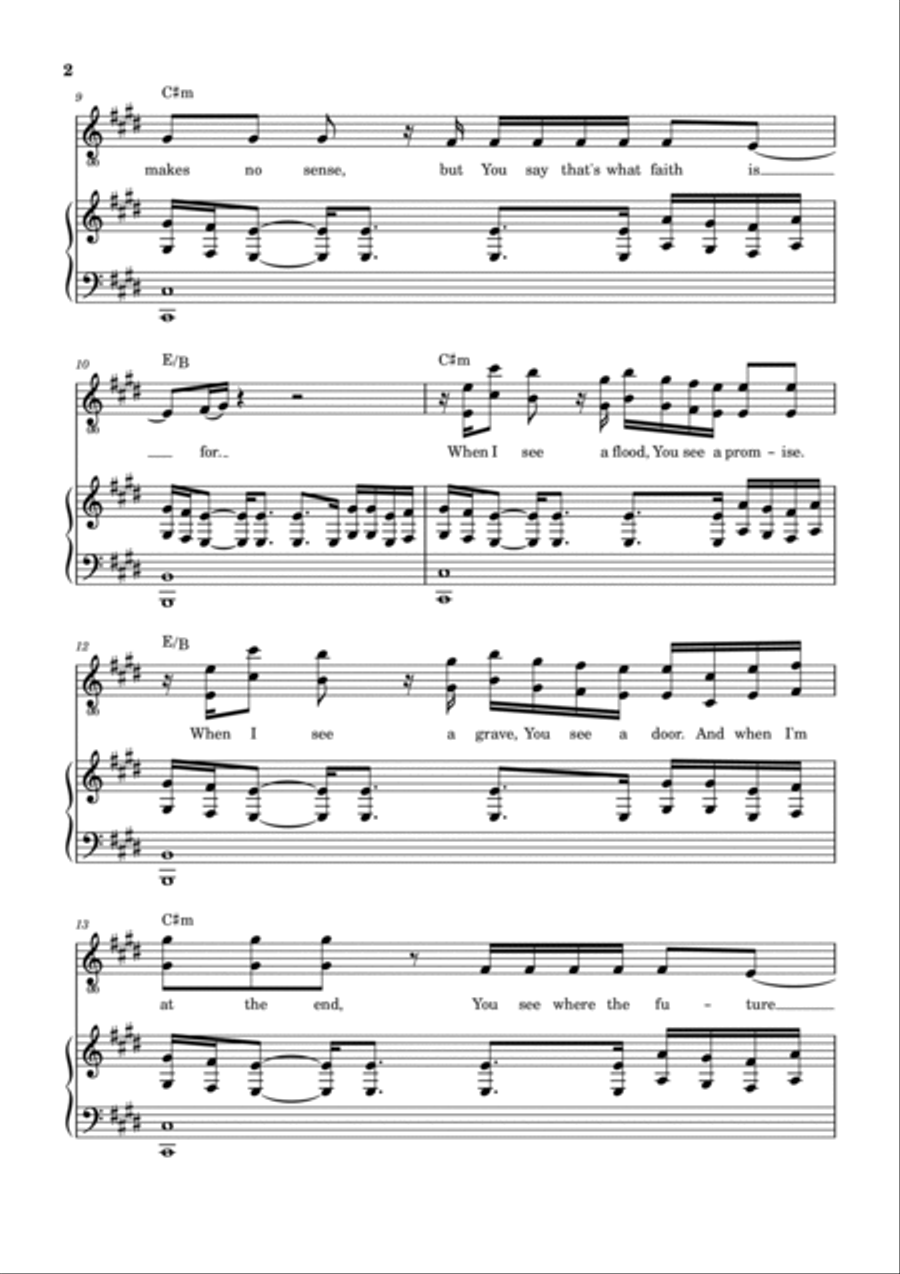 Know You Will Piano, Vocal, Guitar scores gallery preview page 3
