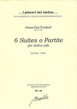 Book cover for 6 Suites o Partite ([Dresden, 1696])