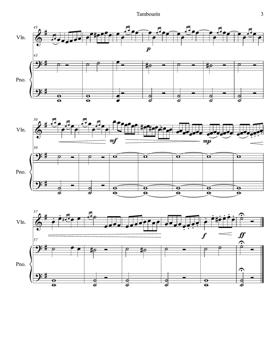 Tambourin Chamber Music scores gallery preview page 3