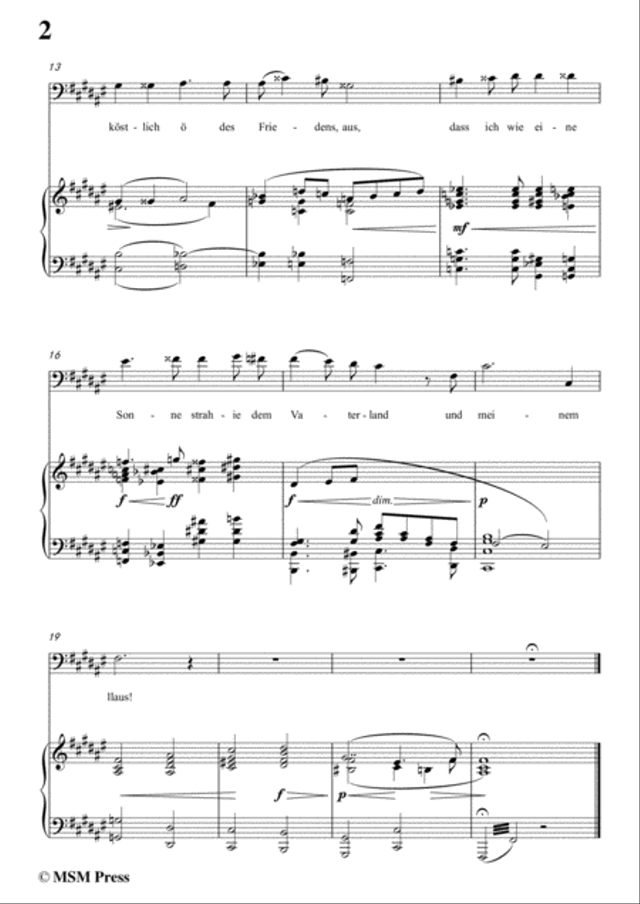 Wolf-Der König bei der Krönung in F sharp Major,for Voice and Piano Voice Solo scores gallery preview page 4