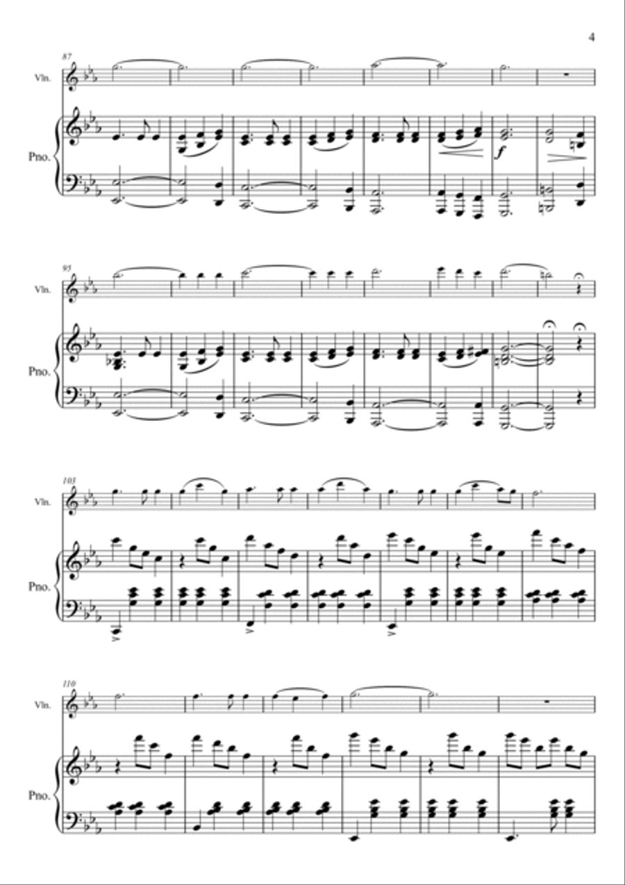 Waltz (from the Violin Sonata in c) Chamber Music scores gallery preview page 5