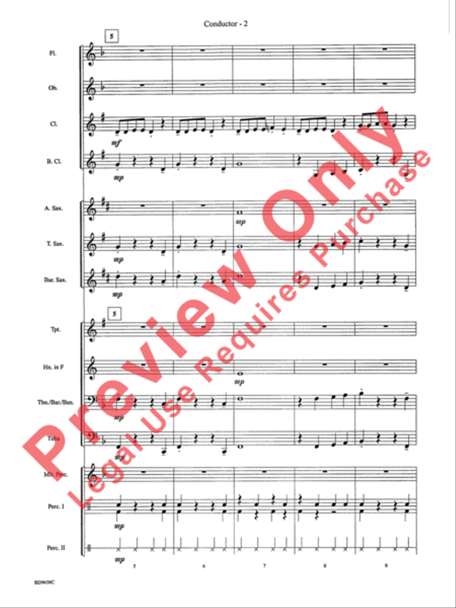 Clarinet Jive Concert Band scores gallery preview page 5