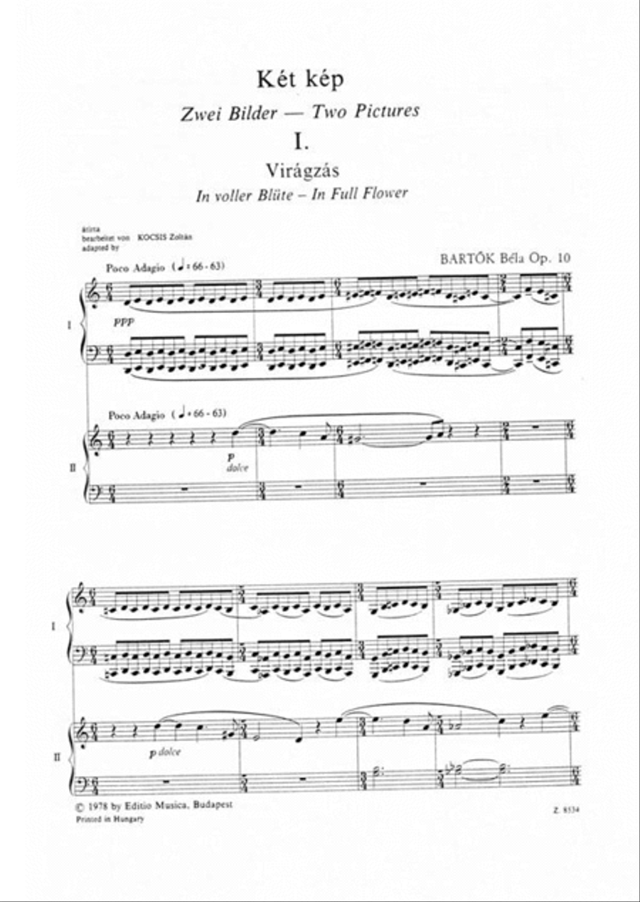 Zwei Bilder Op. 10 Piano scores gallery preview page 2
