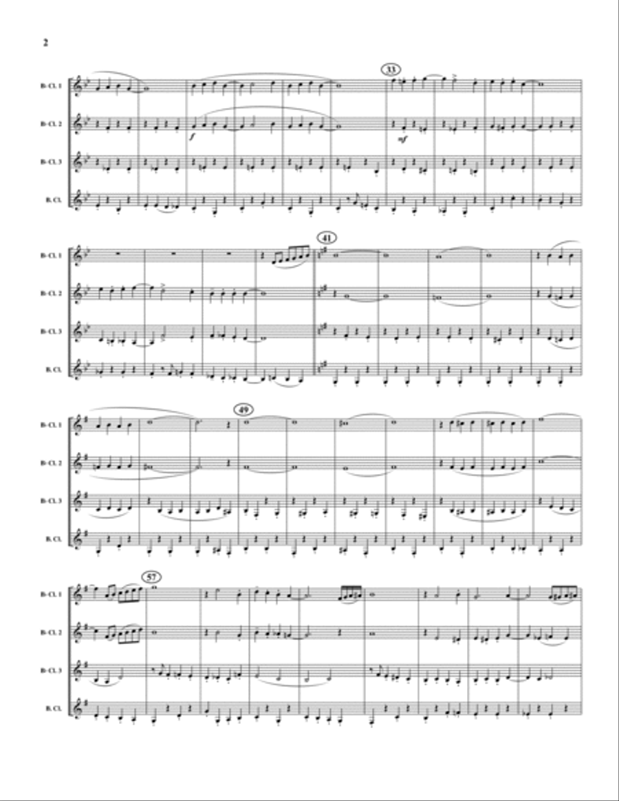 Limehouse Blues Limehouse Blues Clarinet Quartet scores gallery preview page 2