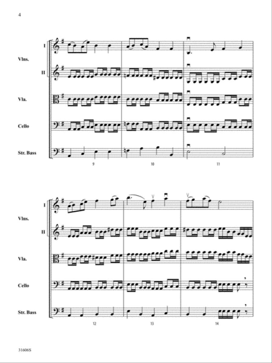 Legend of Sleepy Hollow: Score String Orchestra scores gallery preview page 4