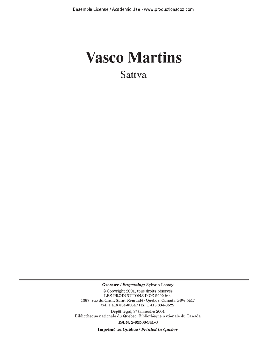 Sattva Sattva Classical Guitar scores gallery preview page 1