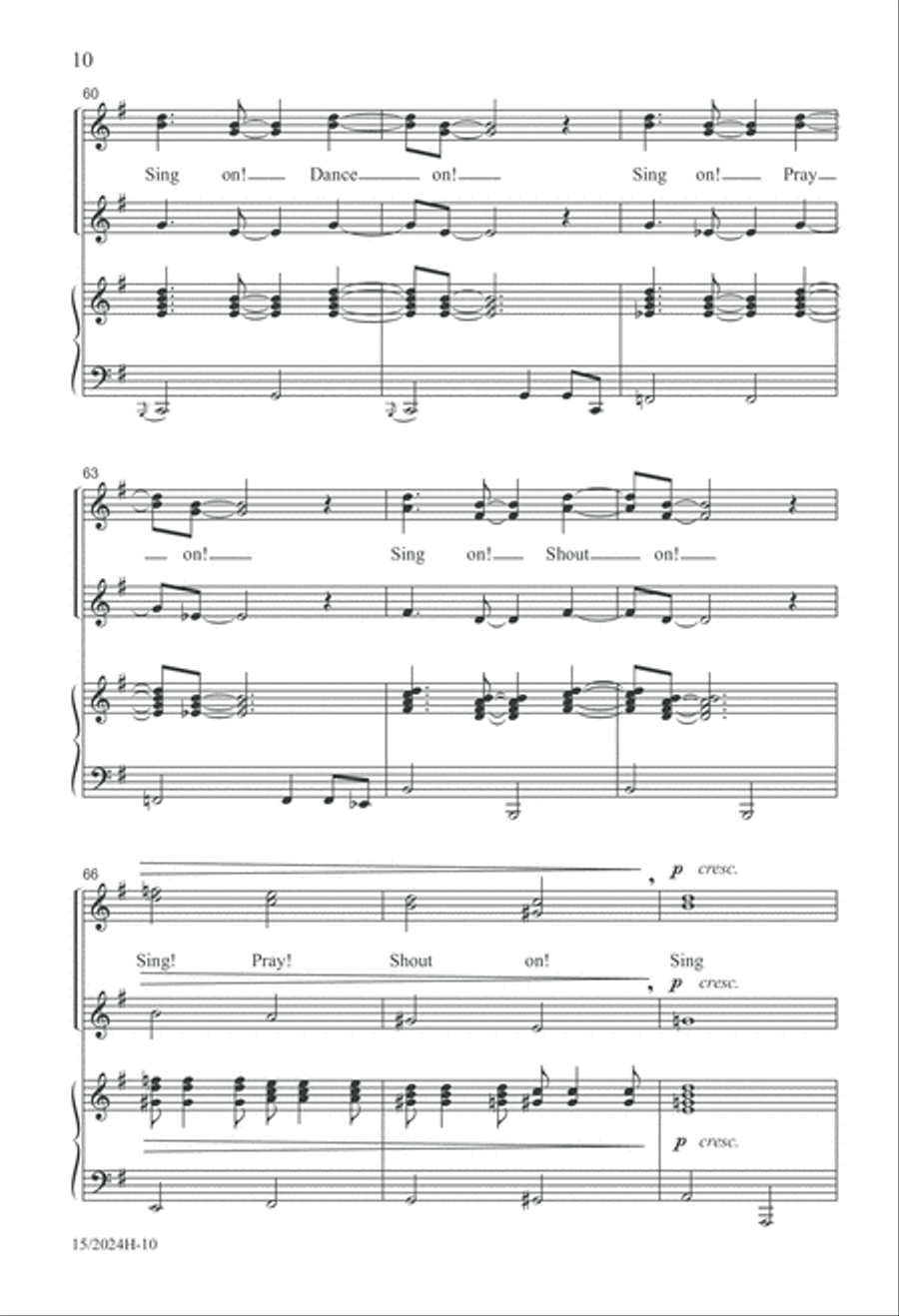 I'm Gonna Sing SSA scores gallery preview page 10
