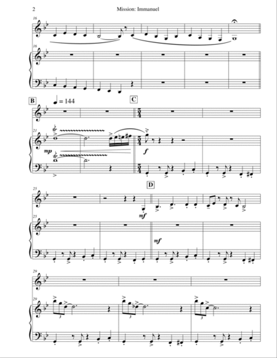 Mission: Impossible Theme Piano scores gallery preview page 4
