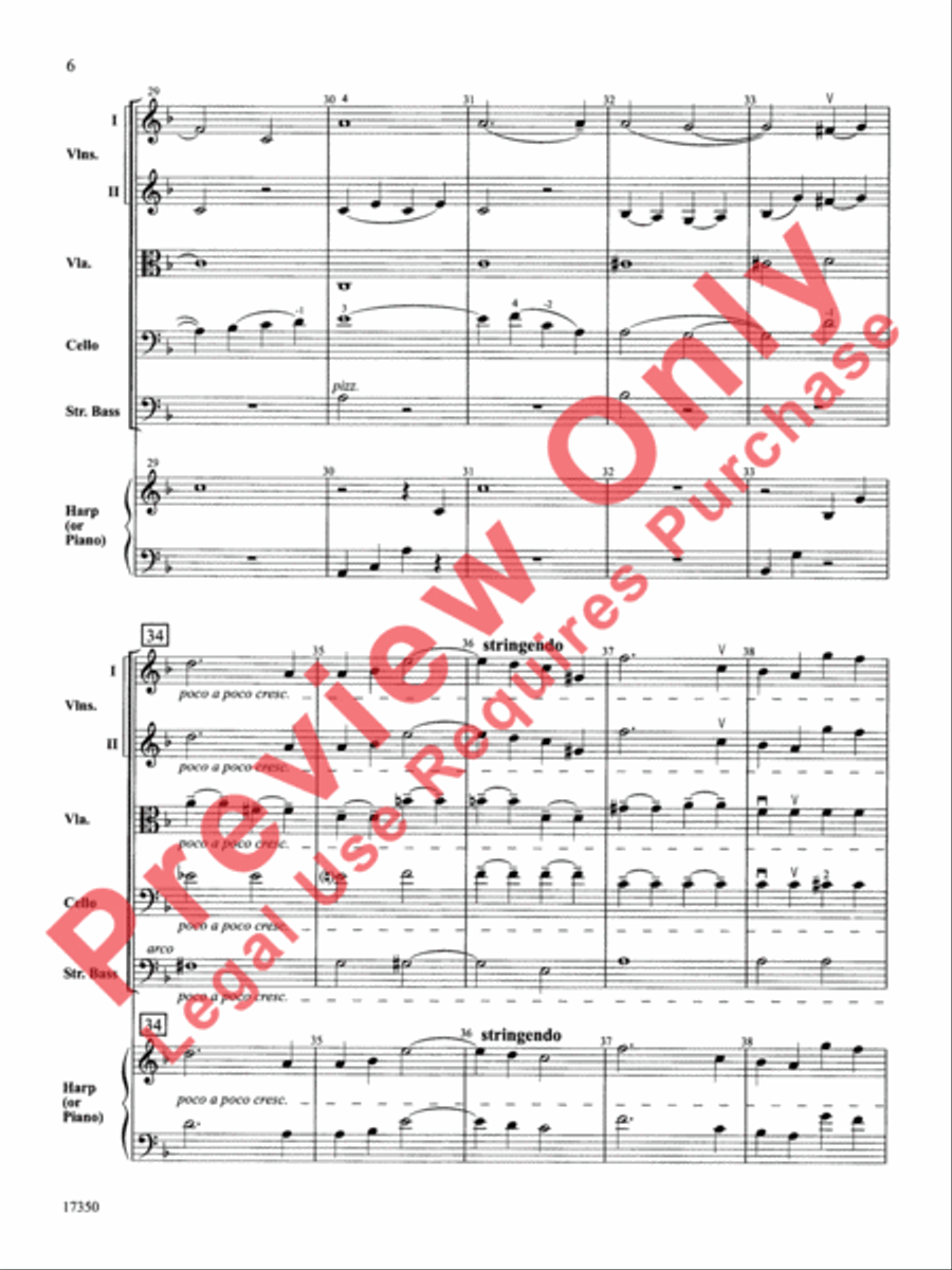 Adagietto from Symphony No. 5 String Orchestra scores gallery preview page 7