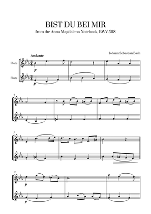 Johann Sebastian Bach - Bist du bei Mir (BWV 508) (for Flute Duet)