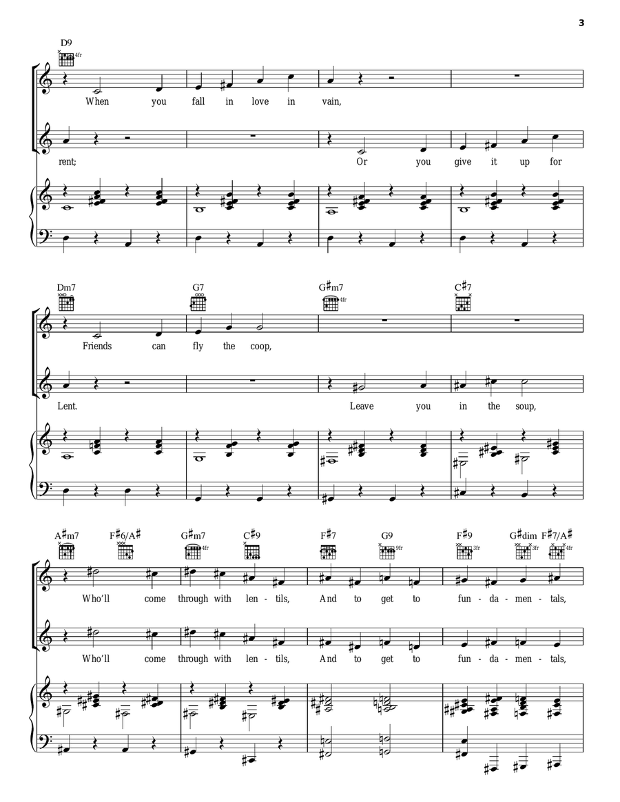 Little Me Little Me Piano, Vocal, Guitar scores gallery preview page 3