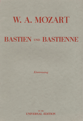 Book cover for Bastien und Bastienne, Vocal S