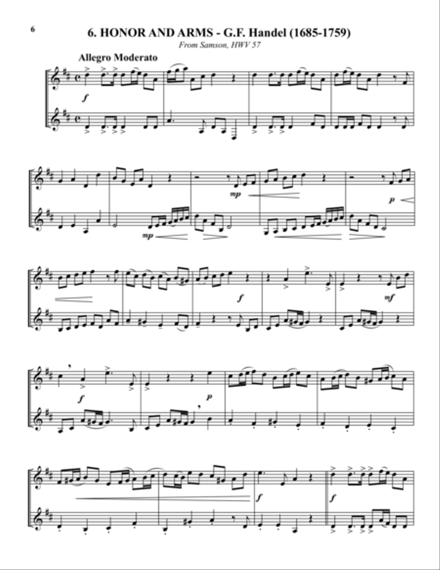 20 Duets for Trumpets Trumpet Duet scores gallery preview page 6