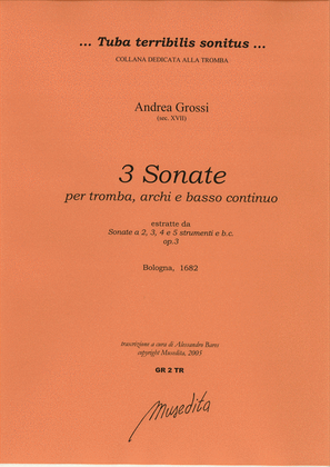 3 Sonate per tromba, archi e b.c. (Bologna, 1682)