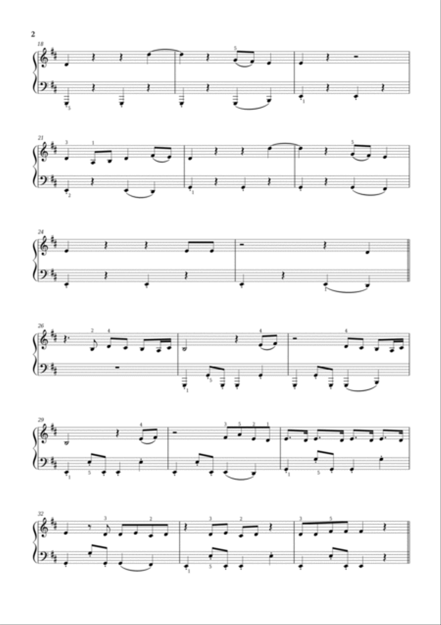 Pretty Please Easy Piano scores gallery preview page 2