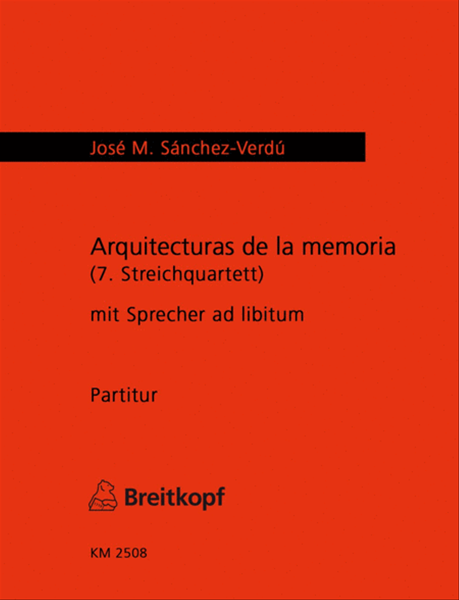 Arquitecturas de la memoria String Quartet scores gallery preview page 1