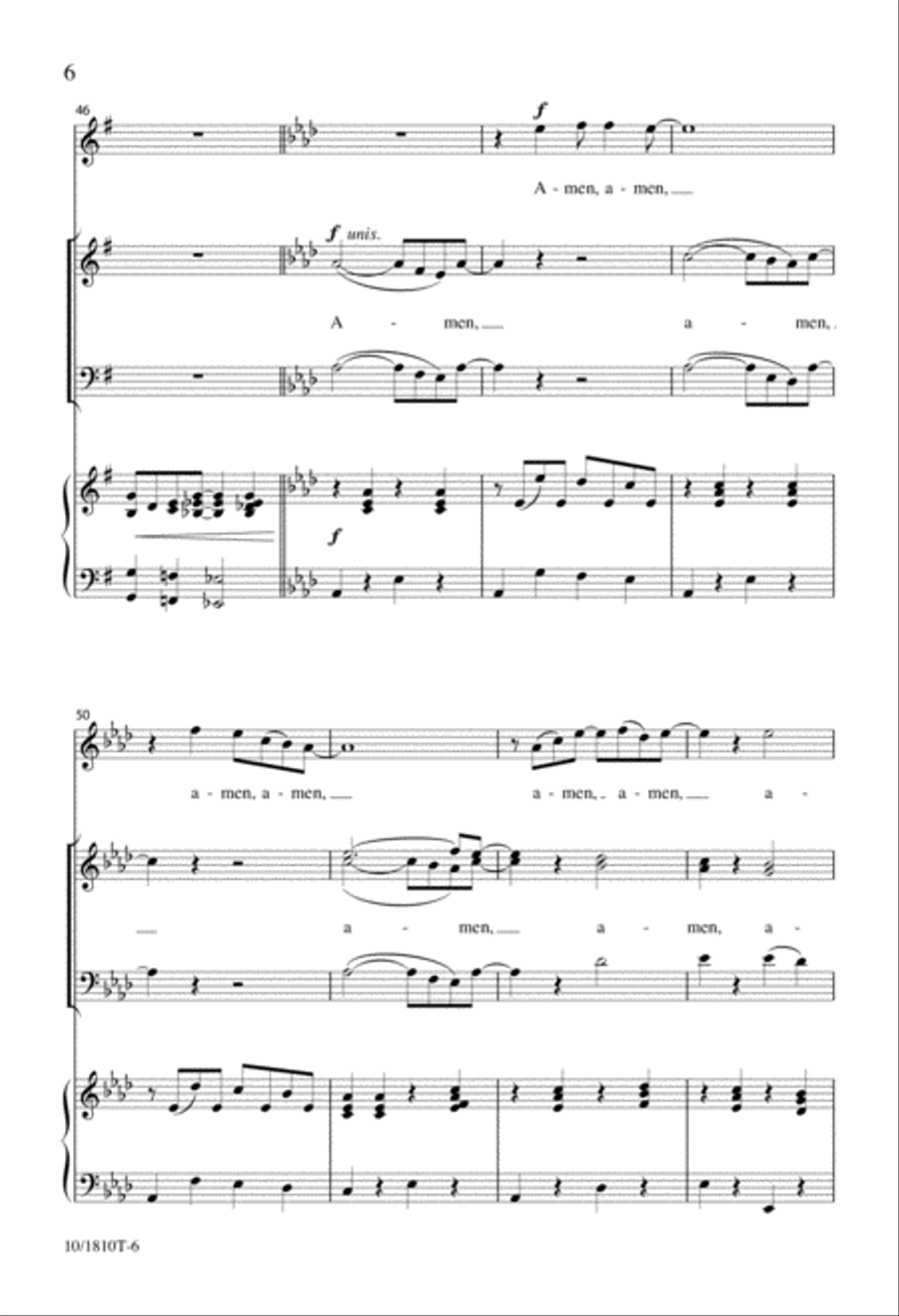 Amen Amen 3-Part scores gallery preview page 6