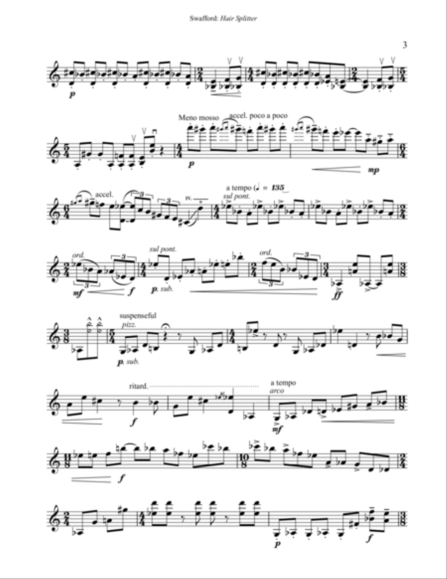 Hair Splitter for solo violin image number null