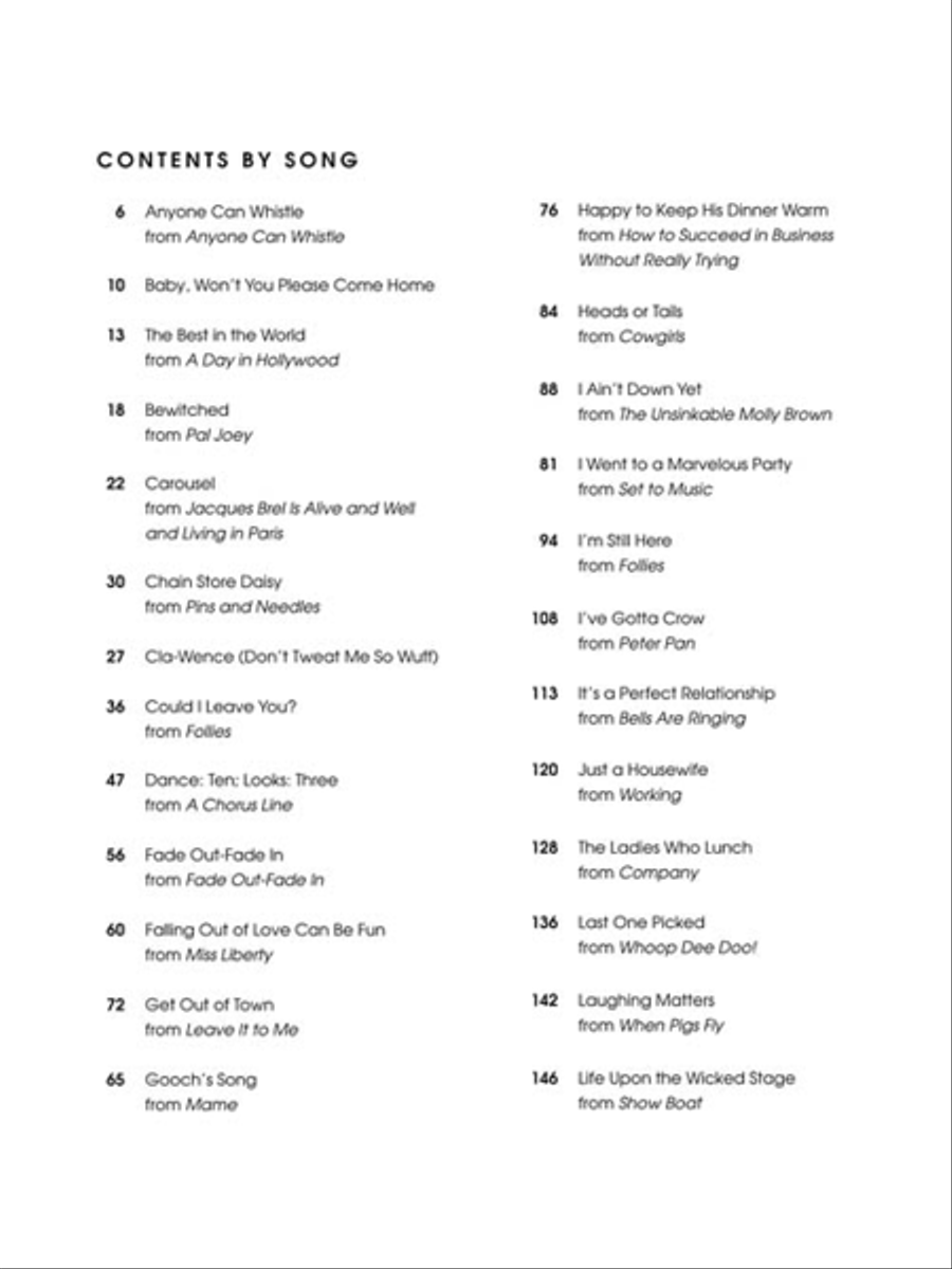 The Actor's Songbook - Second Edition Voice scores gallery preview page 3