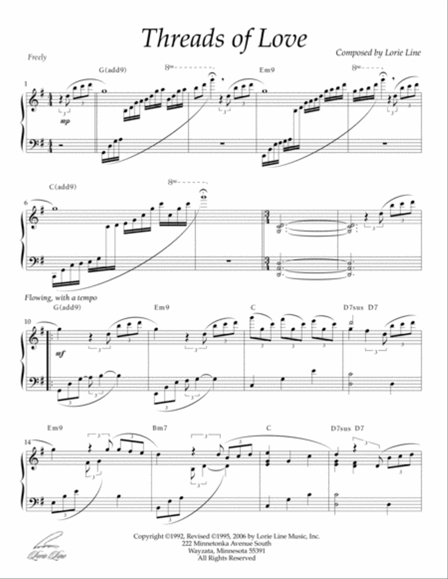 Threads Of Love Piano Solo scores gallery preview page 2
