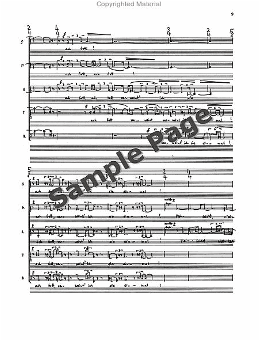 Madrigals 4 From Werther Opera SSATB scores gallery preview page 10