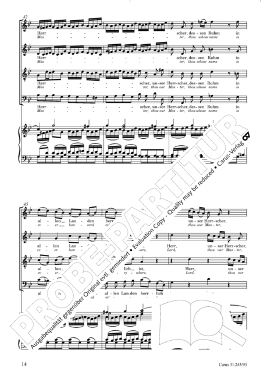 St. John Passion (Johannes-Passion) 4-Part scores gallery preview page 15