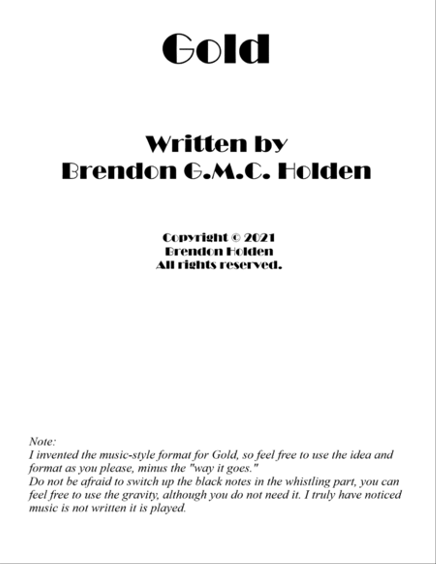(BTNS) Gold Piano Solo scores gallery preview page 2