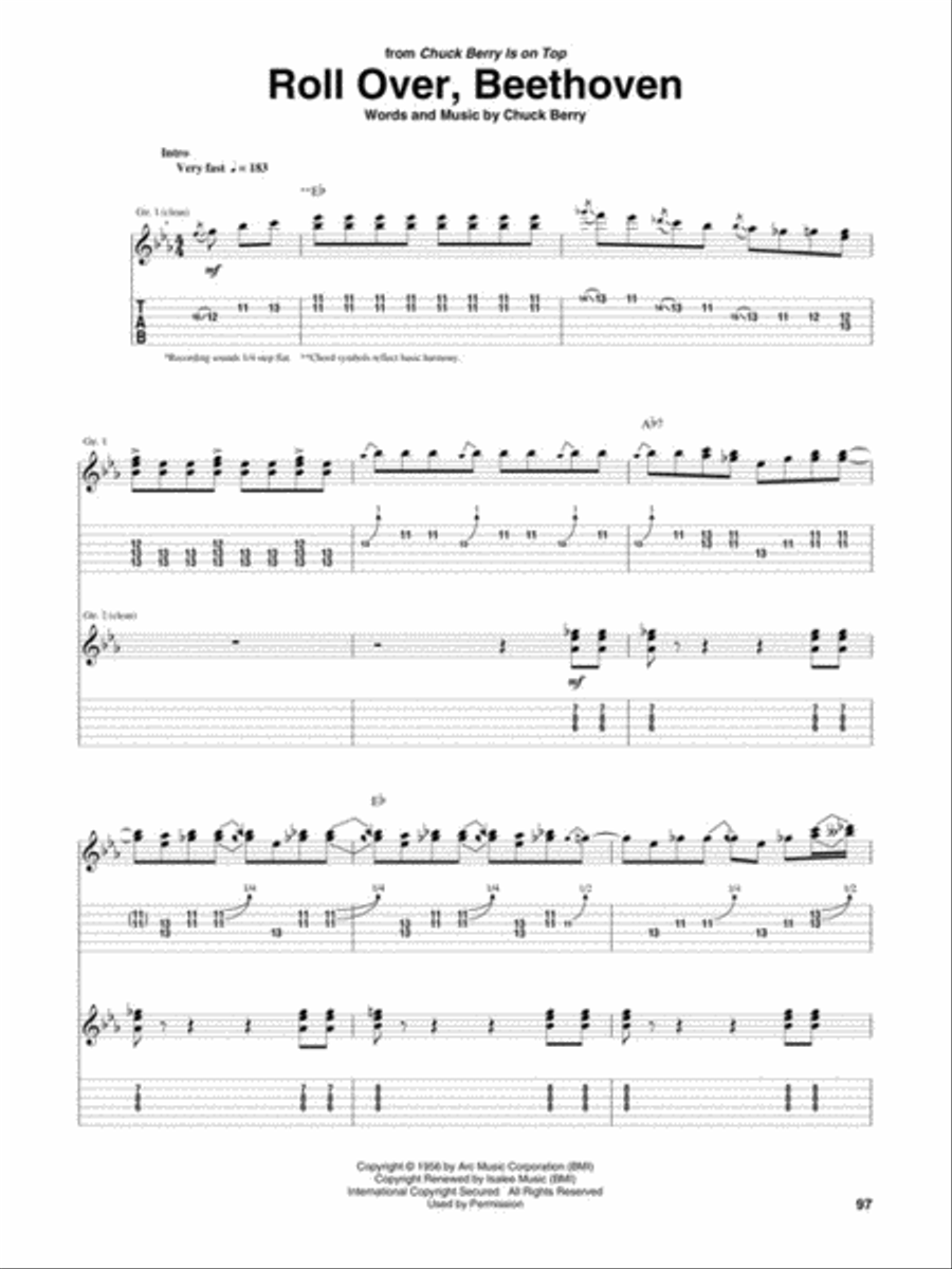 Chuck Berry Chuck Berry Electric Guitar scores gallery preview page 7