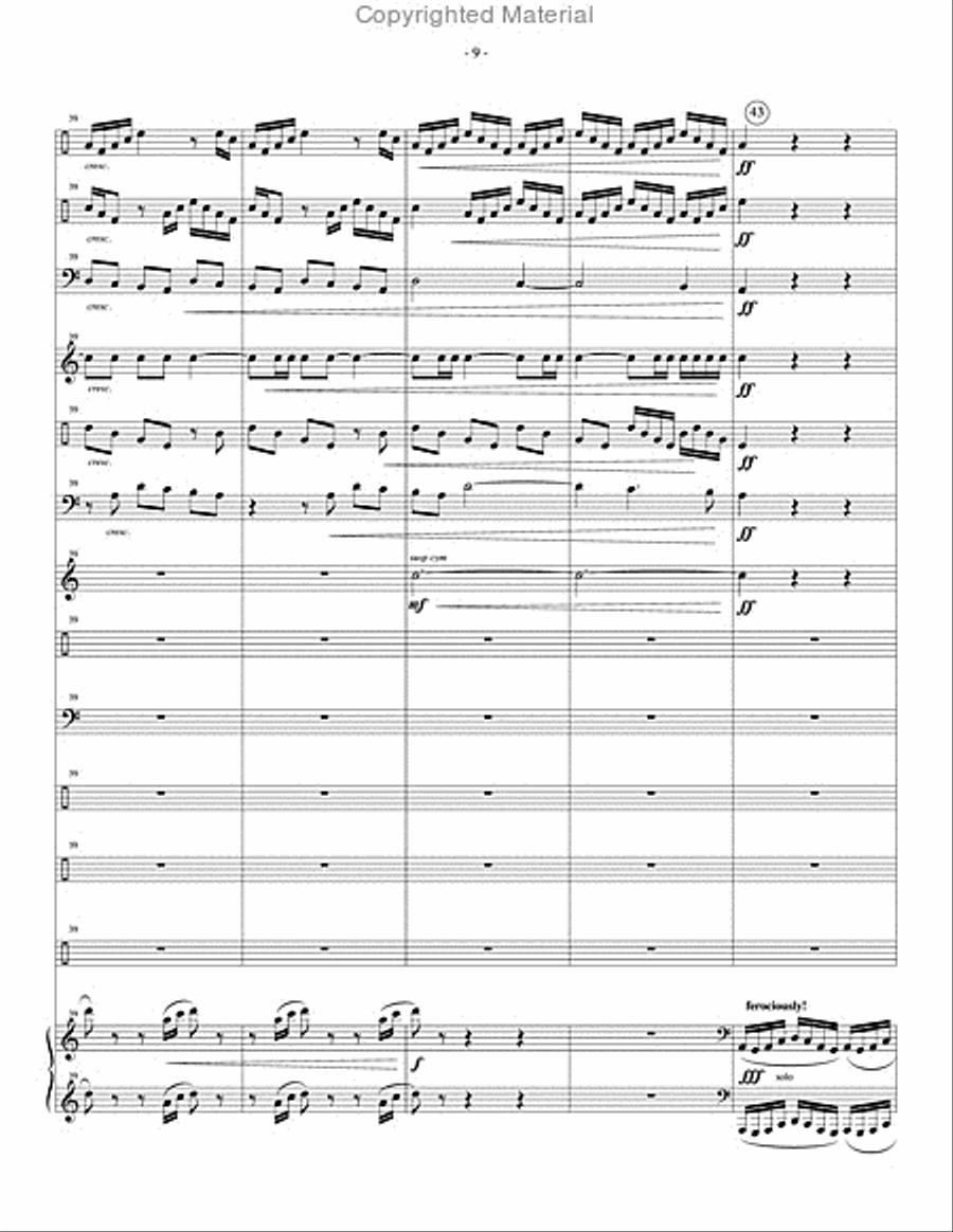 Paschal Dances Percussion Ensemble scores gallery preview page 10