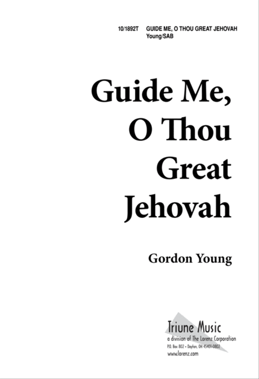 Guide Me, O Thou Great Jehovah 3-Part scores gallery preview page 1