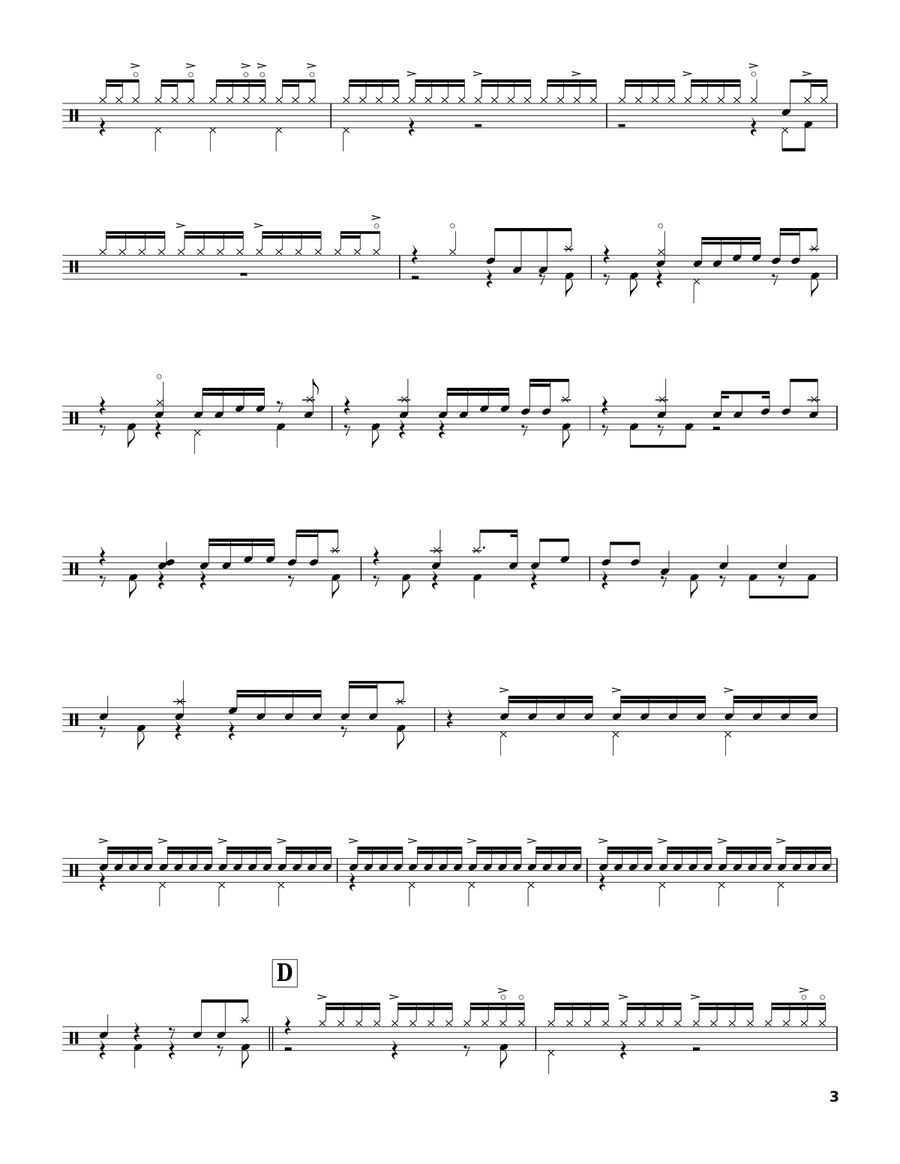 Birdland Drum Set scores gallery preview page 3
